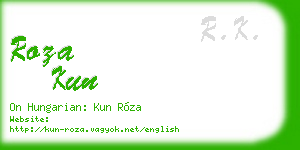 roza kun business card